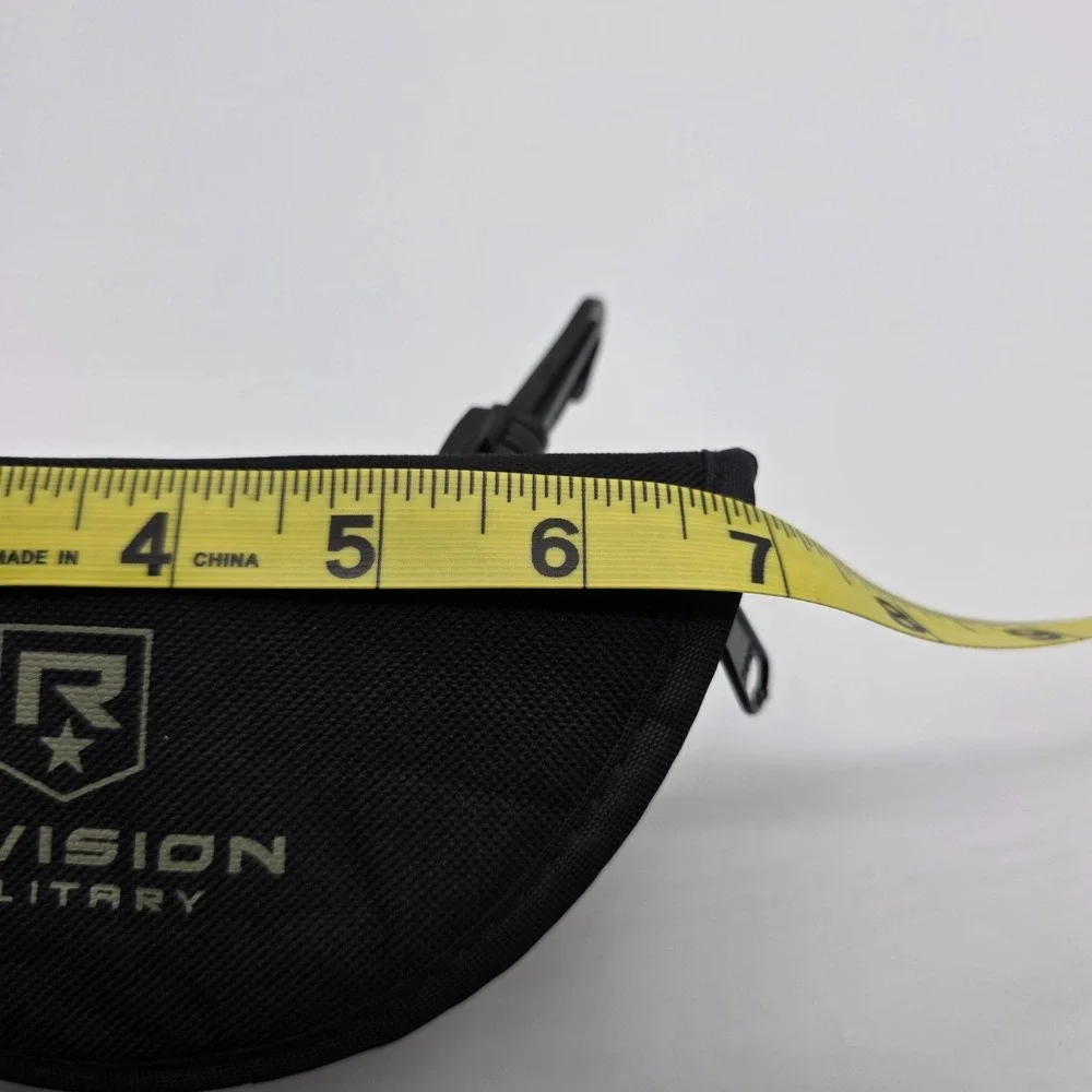 Revision Military Eyewear Protective Case Black Anti-Fog Cloth Durable Outdoors